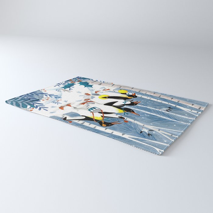 Penguin music festive holiday Rug Gallery Image 3