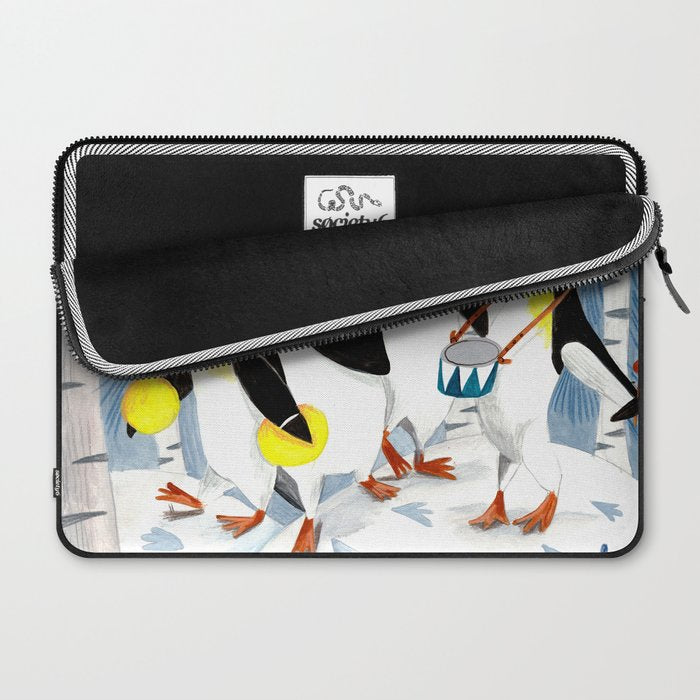 Penguin music festive holiday Laptop Sleeve Gallery Image 2