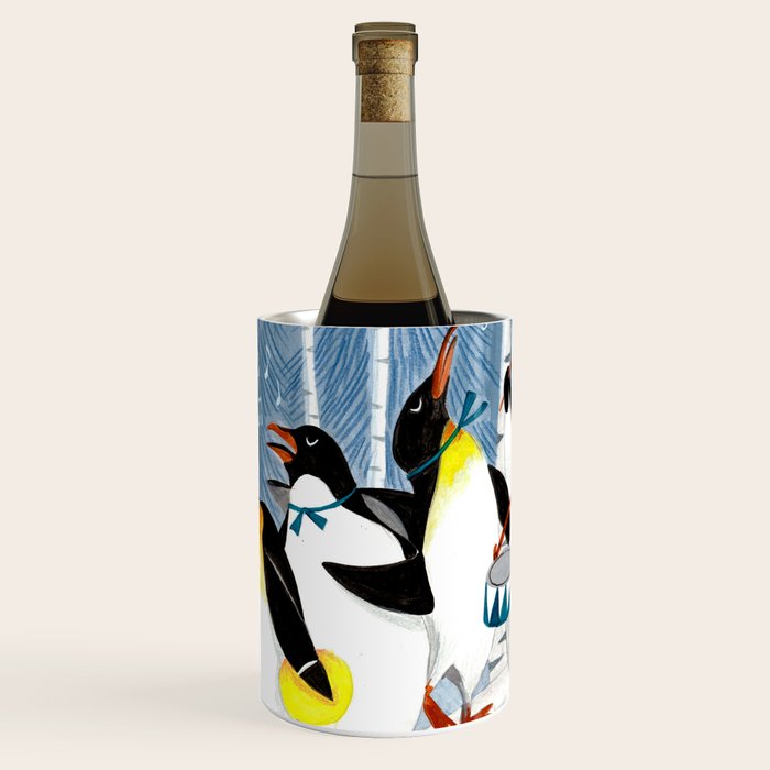 Penguin music festive holiday Wine Chiller Gallery Image 1