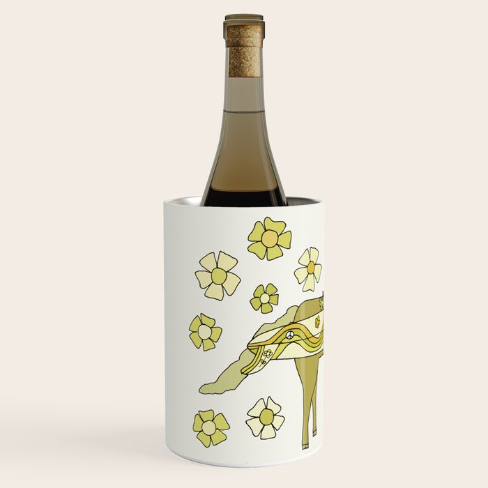 sagittarius zodiac wave bandit // retro surf art by surfy birdy Wine Chiller Gallery Image 2