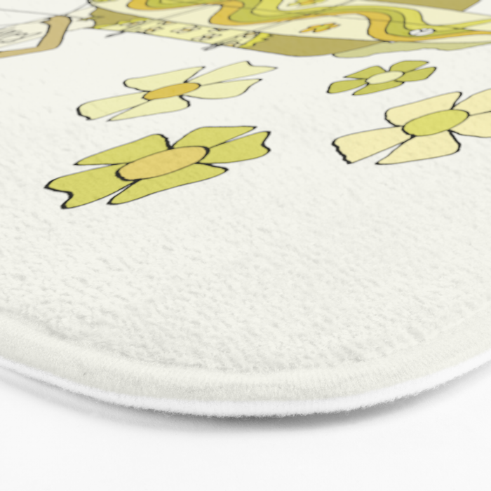 sagittarius zodiac wave bandit // retro surf art by surfy birdy Bath Mat Gallery Image 3