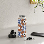 Moroccan Tile - poppy Water Bottle Gallery Image 4