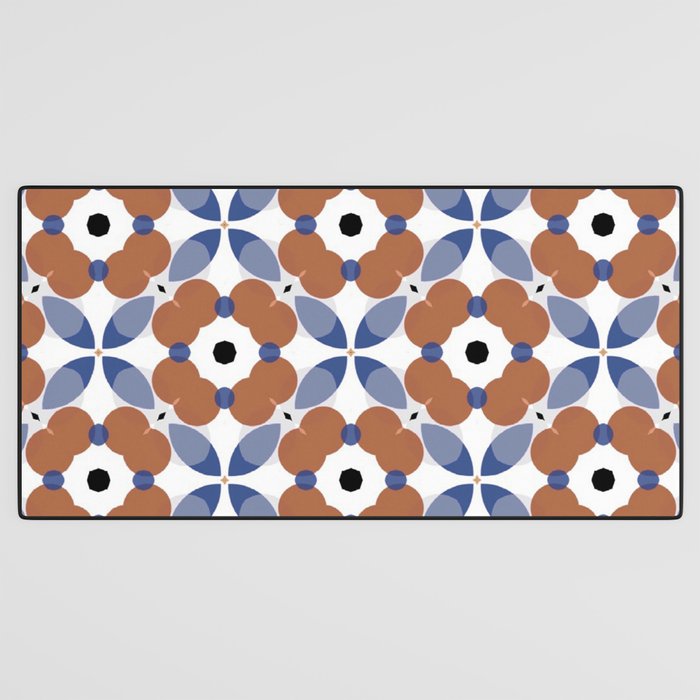 Moroccan Tile - poppy Desk Mat Gallery Image 3
