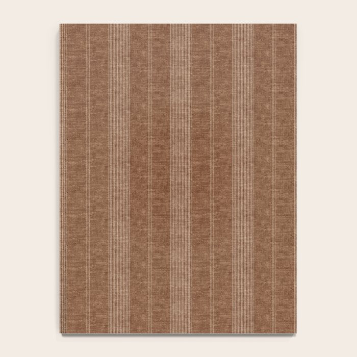 ivy stripes - warm brown Notebook Gallery Image 4