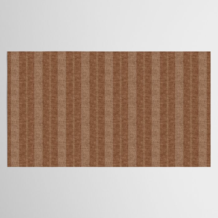 ivy stripes - warm brown Tablecloth Gallery Image 2
