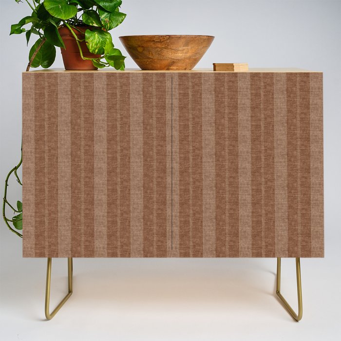 ivy stripes - warm brown Credenza Gallery Image 1