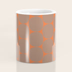 Mid Century Modern Dot Pattern Inspired by PANTONE 17 1230 Color of the Year Mocha Mousse Coffee Mug Gallery Image 4