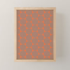 Mid Century Modern Dot Pattern Inspired by PANTONE 17 1230 Color of the Year Mocha Mousse Mini Art Print Gallery Image 1