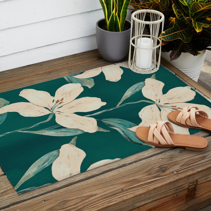 Spring Flowers 2 Outdoor Rug Gallery Image 2
