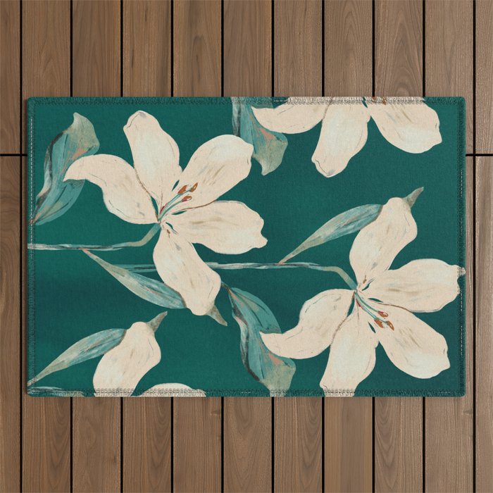 Spring Flowers 2 Outdoor Rug Gallery Image 1