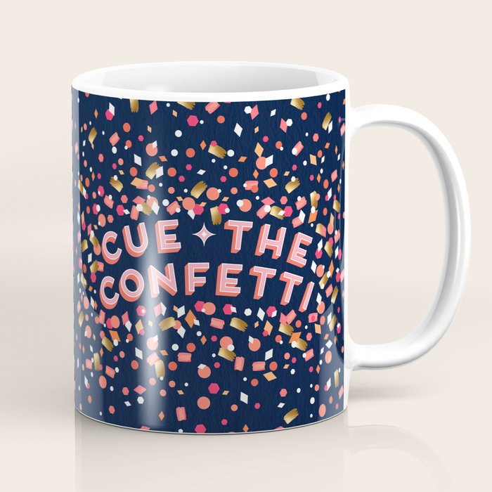 Cue the Confetti - Navy Palette Coffee Mug Gallery Image 1