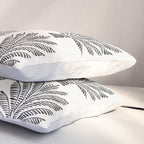 Palm Tree - Black Pillow Sham Gallery Image 3