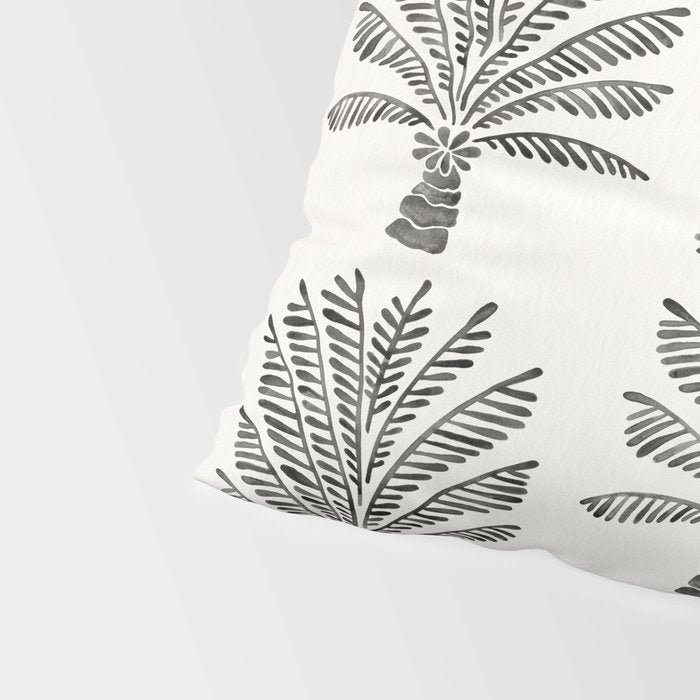Palm Tree - Black Pillow Sham Gallery Image 4