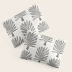 Palm Tree - Black Pillow Sham Gallery Image 3