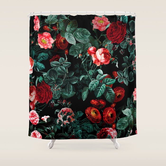 Night Forest XXVI Shower Curtain Gallery Image 1