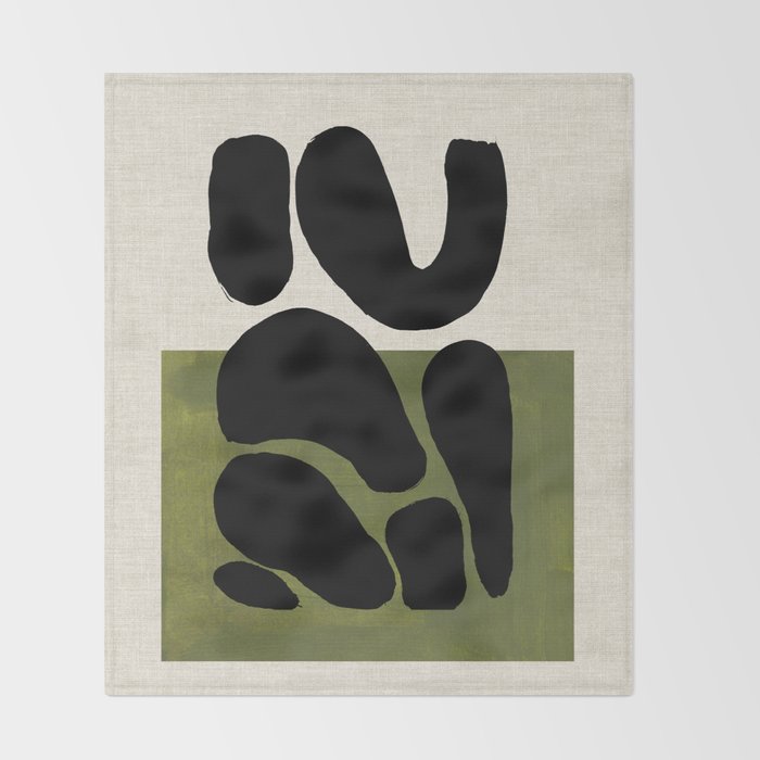 Olive Seeds Throw Blanket Gallery Image 2