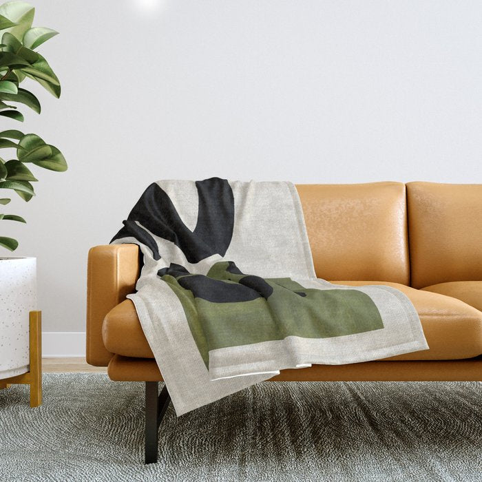 Olive Seeds Throw Blanket Gallery Image 1