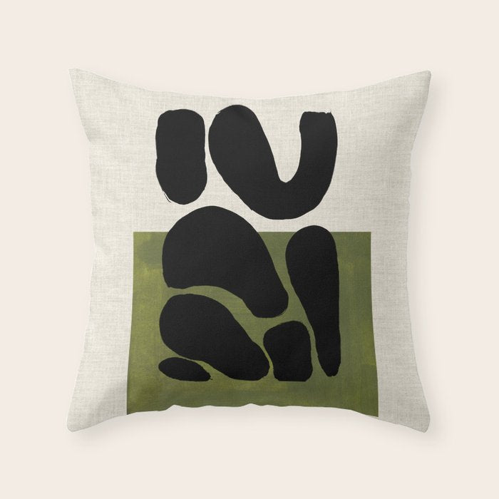 Olive Seeds Throw Pillow Gallery Image 6