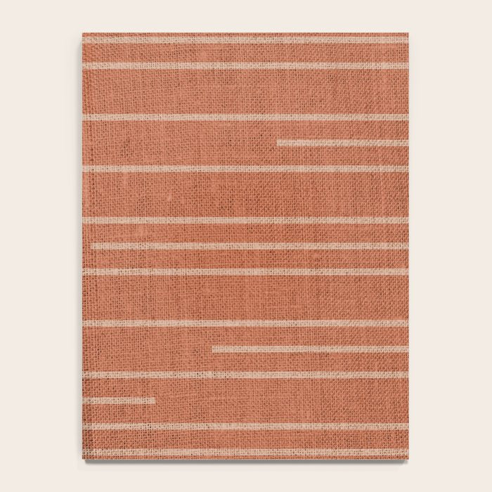 Geometric Art, Colorful Stripes, Terracotta Notebook Gallery Image 4