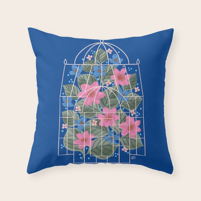 Garden in a Glass House Throw Pillow Gallery Image 6