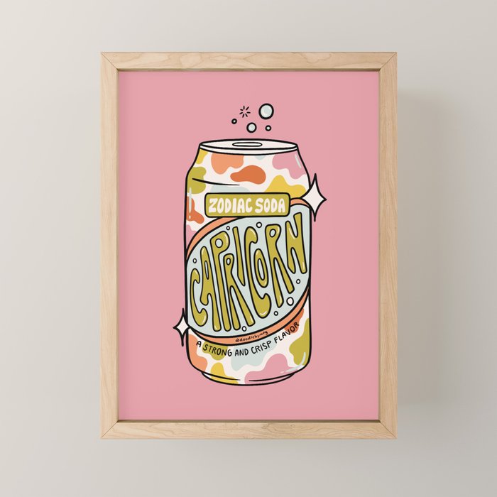 Capricorn Soda Mini Art Print Gallery Image 1