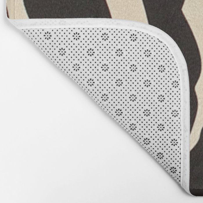 Zebra African Animal Print Pattern Bath Mat Gallery Image 2