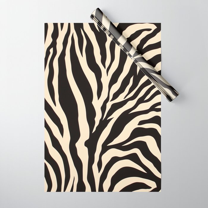 Zebra African Animal Print Pattern Wrapping Paper Gallery Image 1