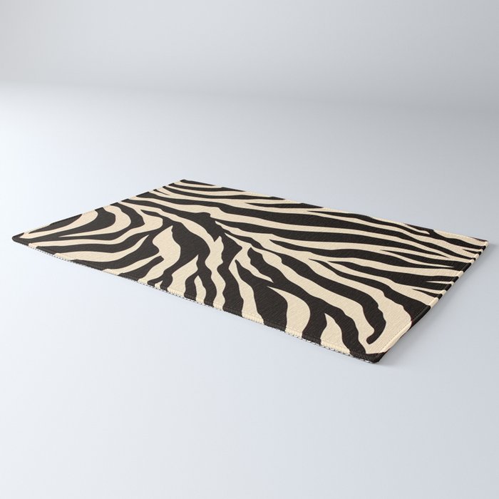 Zebra African Animal Print Pattern Rug Gallery Image 3