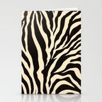 Zebra African Animal Print Pattern Stationery Card Gallery Image 2