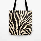 Zebra African Animal Print Pattern Tote Bag Gallery Image 1