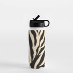 Zebra African Animal Print Pattern Water Bottle Gallery Image 1
