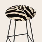 Zebra African Animal Print Pattern Stool Gallery Image 2