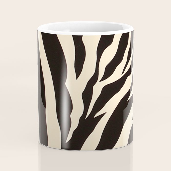 Zebra African Animal Print Pattern Coffee Mug Gallery Image 4