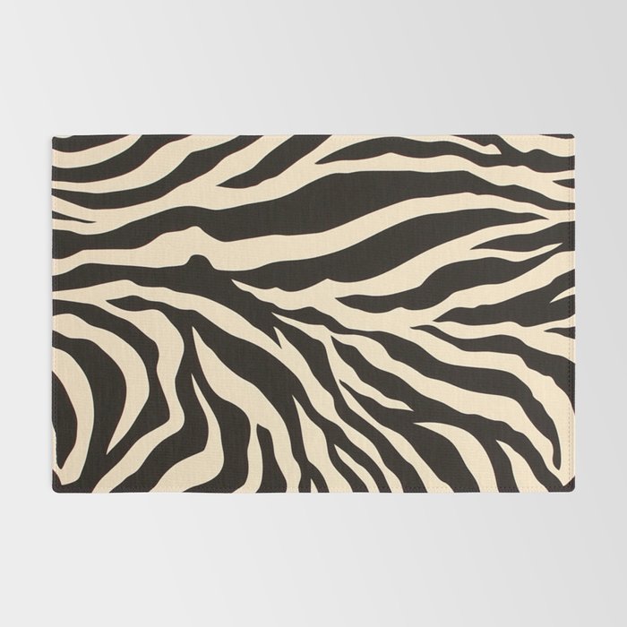 Zebra African Animal Print Pattern Rug Gallery Image 2