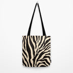 Zebra African Animal Print Pattern Tote Bag Gallery Image 2