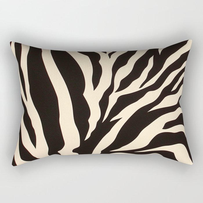 Zebra African Animal Print Pattern Rectangular Pillow Gallery Image 2