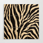 Zebra African Animal Print Pattern Wood Wall Art Gallery Image 1