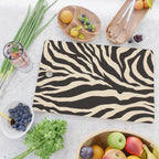 Zebra African Animal Print Pattern Cutting Board Gallery Image 2