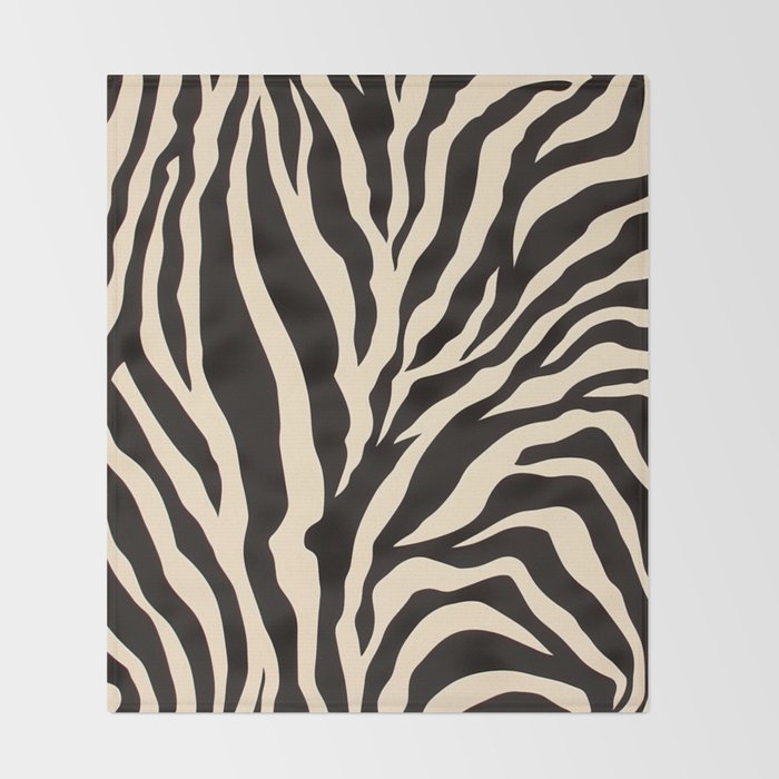 Zebra African Animal Print Pattern Throw Blanket Gallery Image 2