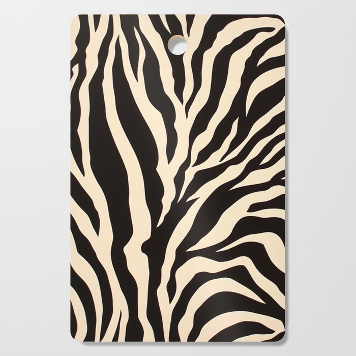 Zebra African Animal Print Pattern Cutting Board Gallery Image 1