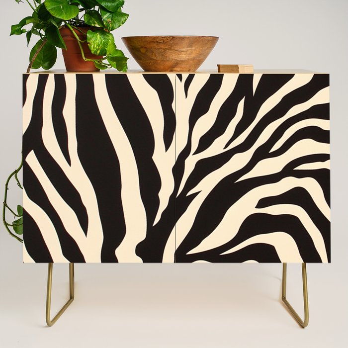 Zebra African Animal Print Pattern Credenza Gallery Image 1