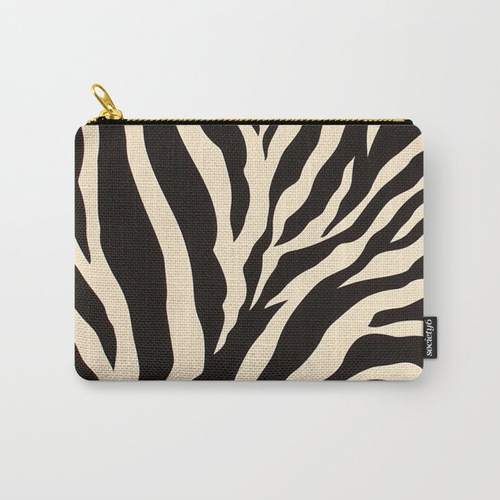 Zebra African Animal Print Pattern Carry All Pouch Gallery Image 1