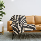 Zebra African Animal Print Pattern Throw Blanket Gallery Image 1
