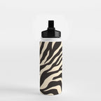 Zebra African Animal Print Pattern Water Bottle Gallery Image 2