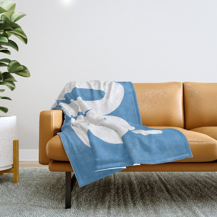 Baby Blue Wiggle Run Throw Blanket Gallery Image 1