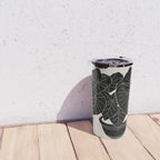 Black & White Plants / Elephant Ear Travel Mug Gallery Image 4