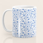 Small Trailing Block Print - Cobalt Blue White Coffee Mug Gallery Image 3