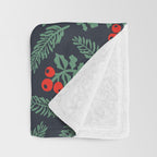 Christmas Greenery Throw Blanket Gallery Image 3