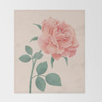 A Simple Rose Throw Blanket Gallery Image 2
