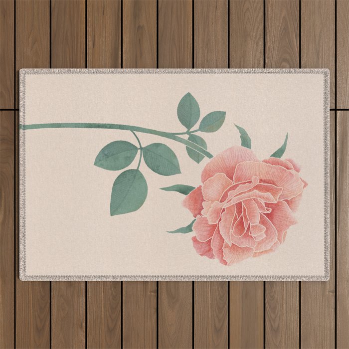 A Simple Rose Outdoor Rug Gallery Image 1